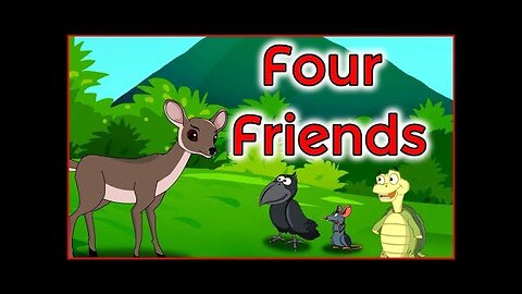 Four Friends | English Cartoon | Panchatantra Moral Stories for Kids | Maha Cartoon TV English