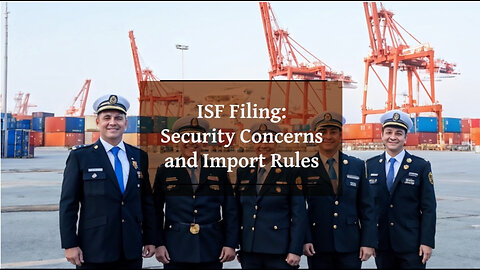 Mastering ISF: Navigating Import Restrictions for National Security