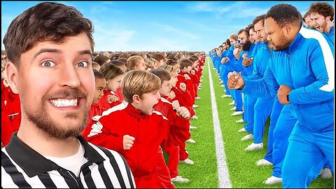 100 Kids Vs 100 Adults For $500,000