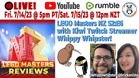 LEGO Masters New Zealand S2:E6 with Special Guest Kiwi Twitch Streamer, Whippy Whipster!