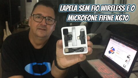 TESTE MICROFONE DE LAPELA SEM FIO WIRELESS MICROFONE FIFINE K670