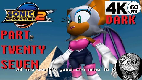 (PART 27) Sonic Adventure 2 4k [Stage 02 Dry Lagoon] Dark Side Storyline