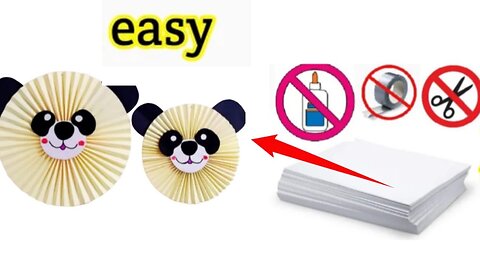 DIY Paper Panda Making / How to make a paper panda for school project