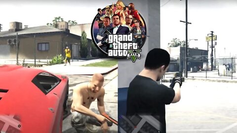 GTA 5 Split Screen - Multiplayer Gang Fights [Gameplay #9]