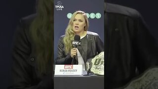 THROWBACK: RONDA ROUSEY SHUTS DOWN FEMINIST’S QUESTION