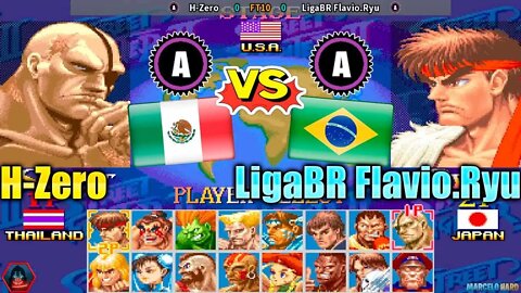 Super Street Fighter II X (H-Zero Vs. LigaBR Flavio.Ryu) [Mexico Vs. Brazil]