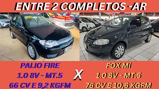 ENTRE 2 CARROS - FIAT PALIO X VOLKSWAGEN FOX - POR MENOS DE 30 MIL VOCÊ PODE TER UM CARRO GUERREIRO