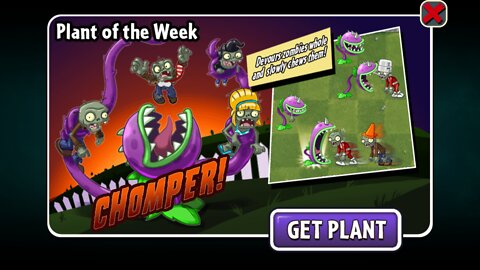 Plants vs Zombies 2 - Penny's Pursuit - Chomper - June/July 2022