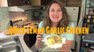 Quick and Delicious Lemon Garlic Chicken Dinner Recipe Easy, Fast Cooking