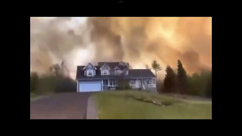 WILDFIRE APOCALYPSE🏚️🔥🏘️🍁IN NOVA SCOTIA CANADA🏠🔥🏡 🇨🇦 🍁💫