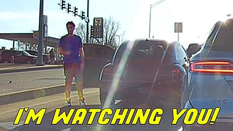 TAILGATER GETS MAD AND STARTS ROAD RAGE FOR NO REASON | Road Rage USA & Canada