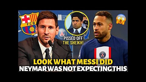 💥BOMB! MESSI'S UNEXPECTED ATTITUDE SURPRISED NEYMAR AND EVERYONE! BARCELONA NEWS TODAY!