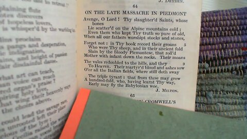 On the Late Massacre in Piedmont - J. Milton