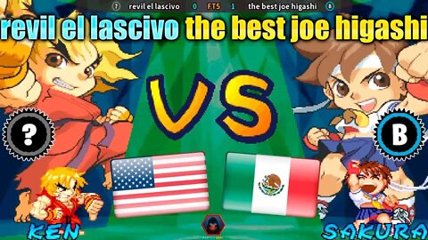 Super Gem Fighter Mini Mix (revil el lascivo Vs. the best joe higashi) [U.S.A. Vs. Mexico]