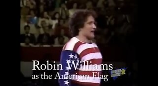 Robin Williams as The American Flag