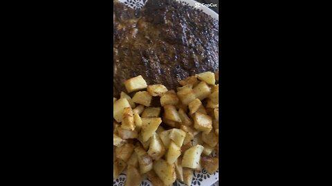 Steak and potatoes