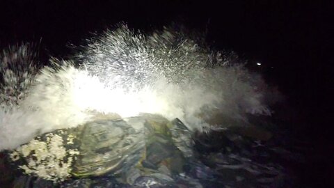 Powerful incoming King Tide 90 minutes before peak High Tide - Saint Simons Island, GA - 11/14/20