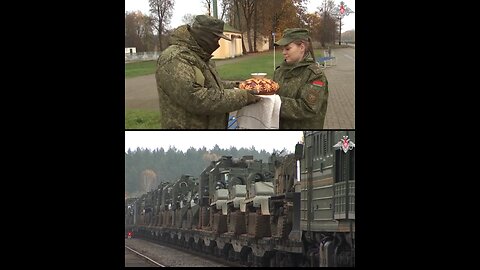 🇷🇺🇧🇾 Greeted with bread and salt: Russian forces welcome in Belarus