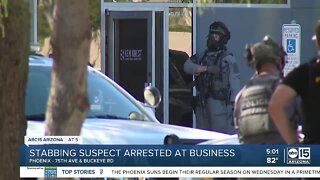 Suspect arrested after stabbing at a Phoenix business