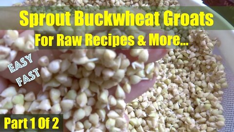 Sprout Buckwheat Groats For Weight Loss Bread. Part1