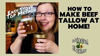 How to Make Beef Tallow at Home| Beef Tallow for Keto and Carnivore Cooking| Easy Stove Top Method