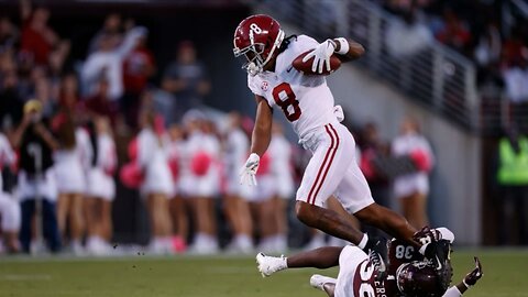 46 days until Alabama Football 🐘🔥 John Metchie 46 yard TD against Miss State!