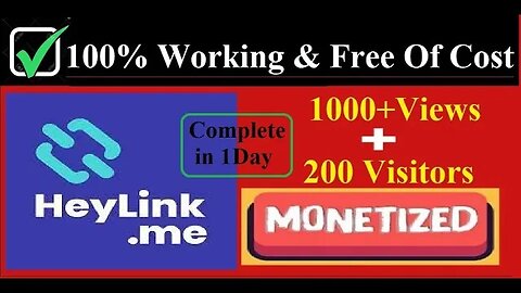 How To Get 1000 Views & 200 Visitors For Heylink || 100% Working Trick || The Genius SHORTCUT