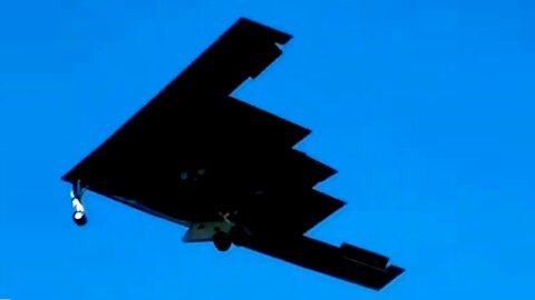 Stealth Bomber aircraft flying in the skies