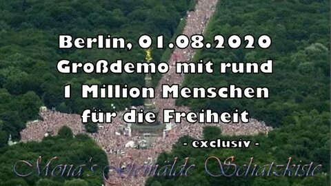 Berlin 01.08.2020 - Großdemo mit rund 1 Million Menschen für die Freiheit [exclusiv]