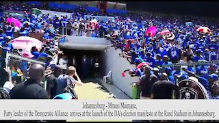 SOUTH AFRICA - Johannesburg - Mmusi Maimane arrives DA Manifesto launch (Video) (PYn)