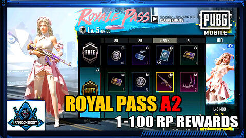 ROYAL PASS A2 1 TO 100 RP LEAKS 😍 | PUBG Mobile