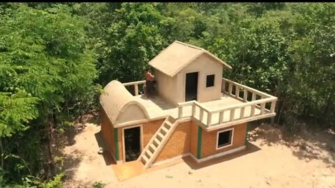 90. Days Build jungle two story villa house