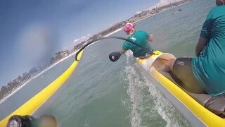 OC-2 Outrigger surfing Labor Day 2015