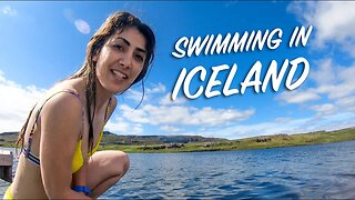 SWIMMING in Iceland & HIKING to Hengifoss | Iceland Ring Road Trip (Day 6)