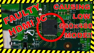 XBOX ONE X Low Resolution Mode 640x480 HDMI Retimer IC 🛠 TDP158 IC Repair 🛠