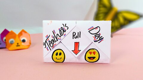 How to make Teacher's Day Pull Tab Card | | Card Idea for Competition || Handmade Card tutorial.