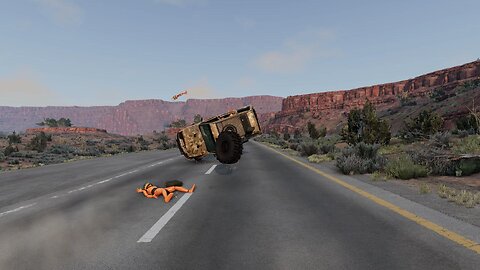 BeamNG Rollovers With Dummys