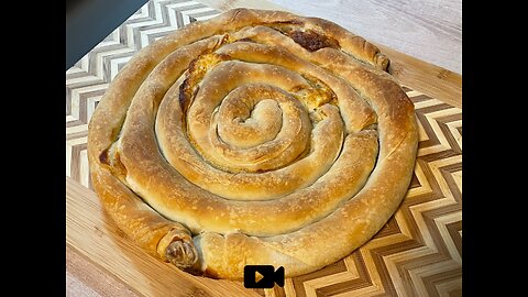 Greek Cheese Pie With Handmade Phyllo Dough / Στριφτή Τυρόπιτα Με Χειροποίητο Φύλλο