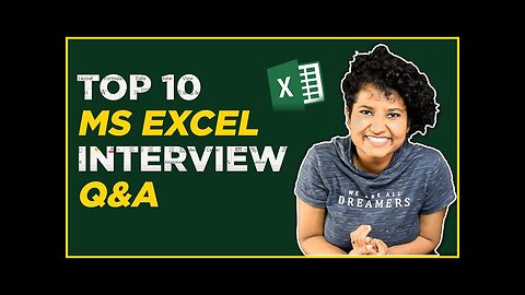 Top 10 MS Excel Interview Q&A