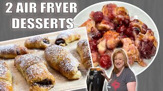 Easy AIR FRYER DESSERTS with CRESCENT ROLLS | 5 Ingredients or Less Air Fryer Dessert Recipes