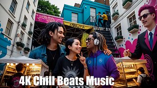 Chill Beats Music - Electronic Weeki Wachee Mermaid | (AI) Audio Reactive Shoreditch Street | Laugh