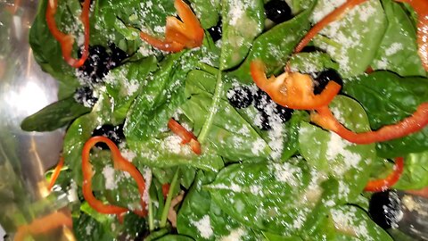 How to make a SPINACH SALAD recipes | With blueberries and peppers Weight Loss Salad