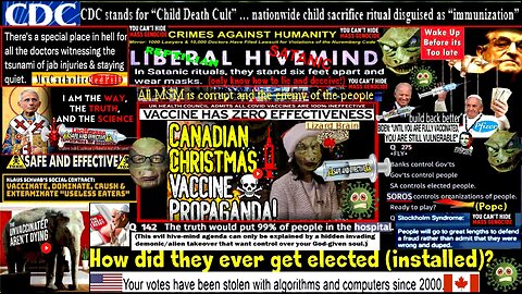 EVIL: Canadian Christmas Vaccine PROPAGANDA! - Government Threatens Kids With Santa's NAUGHTY LIST