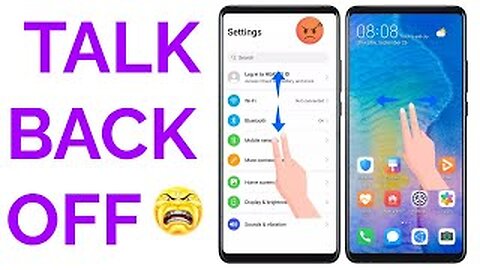 How to Disable / Turn OFF TalkBack on a Huawei Phone