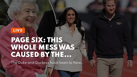 Page Six: This whole mess was caused by the Sussexes being 'too poor' to pay for a hotel!