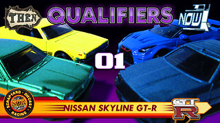 QUALIFYING RACE 01 | Then VS Now III | Nissan SKYLINES | Hot Wheels Diecast Racing