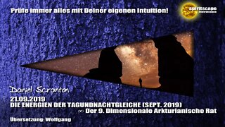 DIE ENERGIEN DER TAGUNDNACHTGLEICHE (SEPT. 2019) ∞ Der 9D. Arkturianische Rat