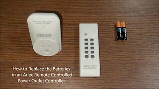 How to Replace the Batteries in an Arlec Remote Controlled Power Outlet Controller