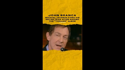#johnbranca #michaeljackson Fired his team after making the “Thriller” album. 🎥 @60minutes