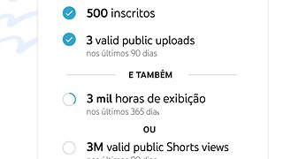 Programa de Parcerias do YouTube expandido 500 inscritos 3000 horas vistas mas não vale no brasil